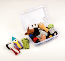 F0025 VINGERPOPJES SET VAN 10
