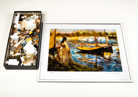 P0323 REMINICENTIEPUZZEL "RIVIER TE ARGENTEUIL" MANET