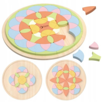 ZO007 HOUTEN MANDALA BLOEM